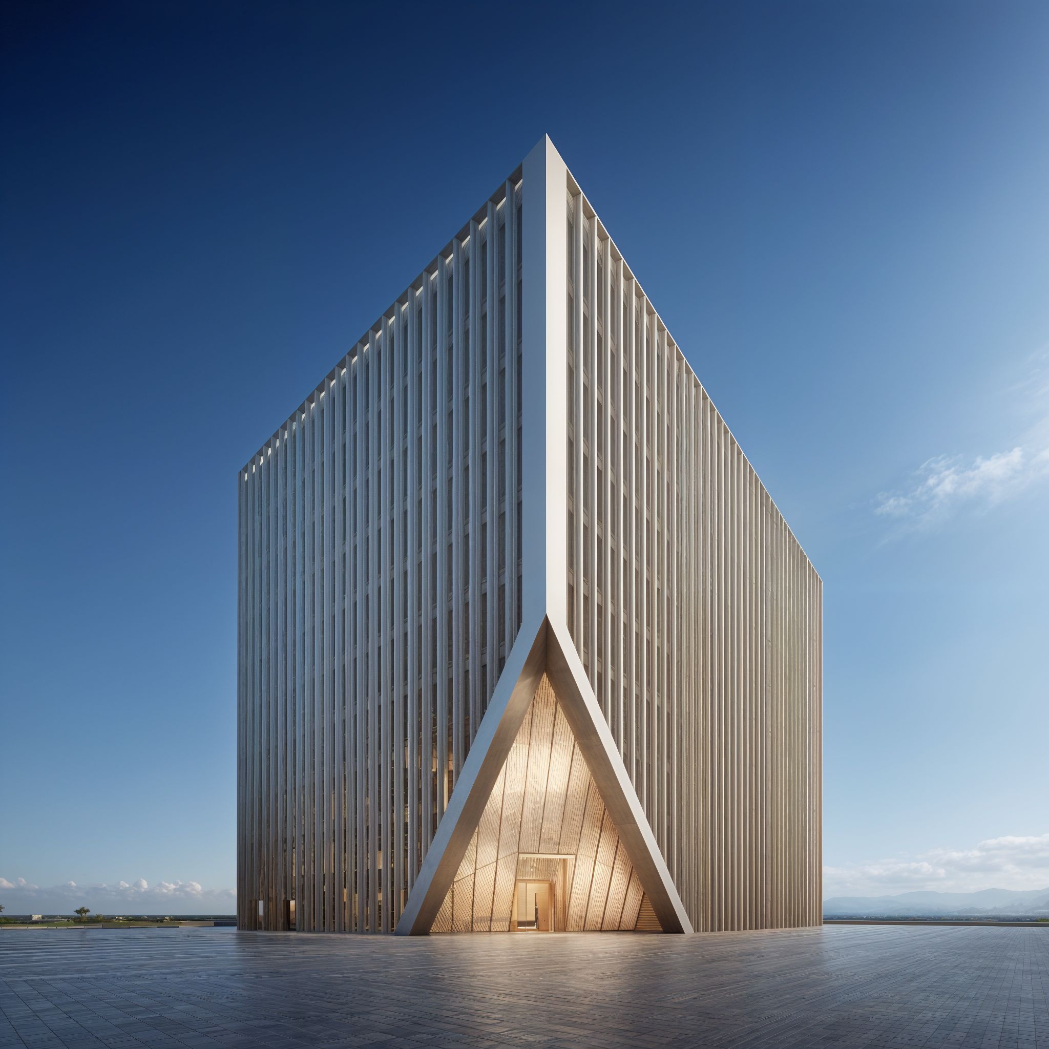 Wide exterior view of a District11 commercial building