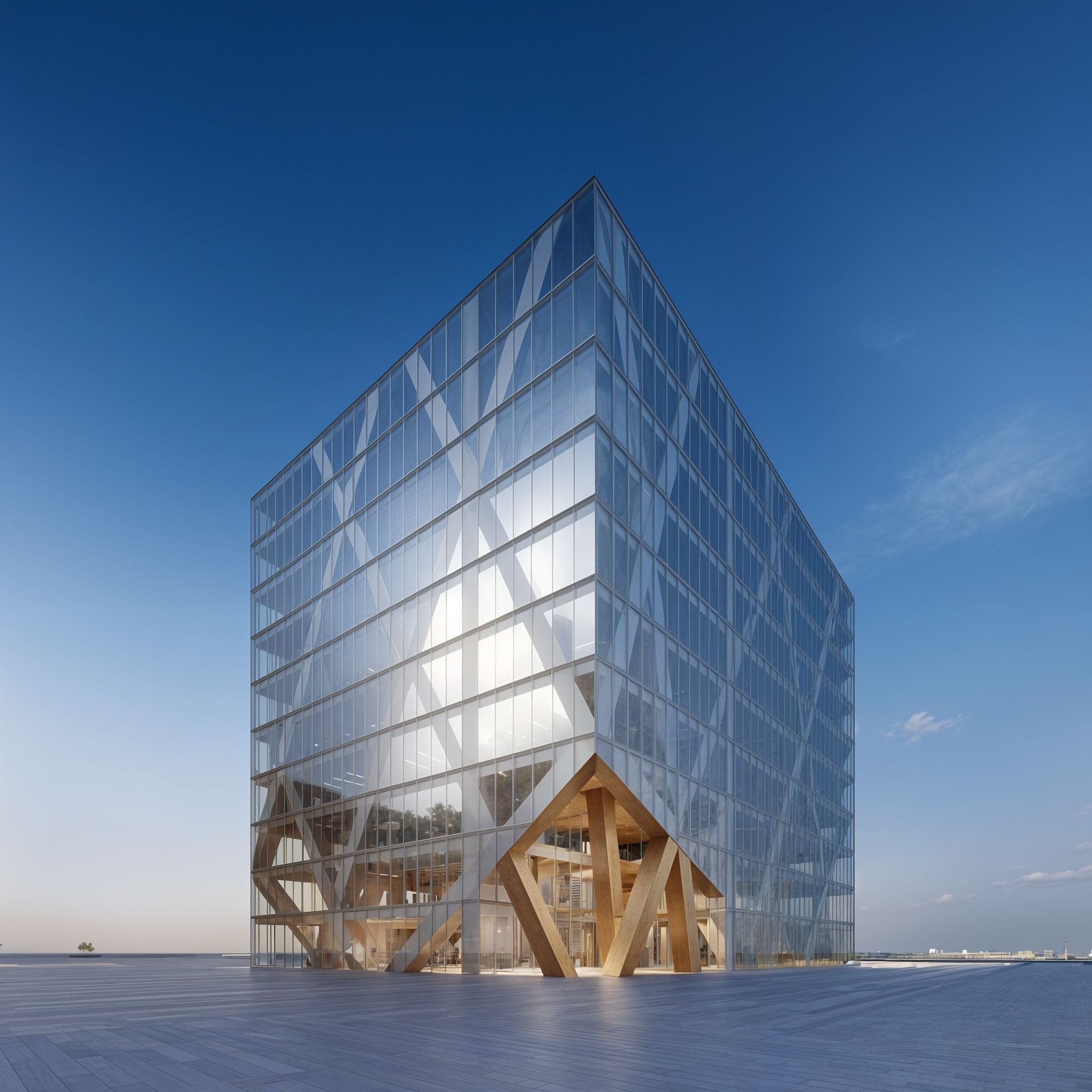 Wide exterior view of a District11 commercial building